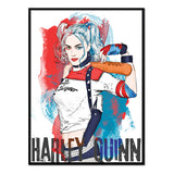Póster Harley Quinn Rojo y Azul