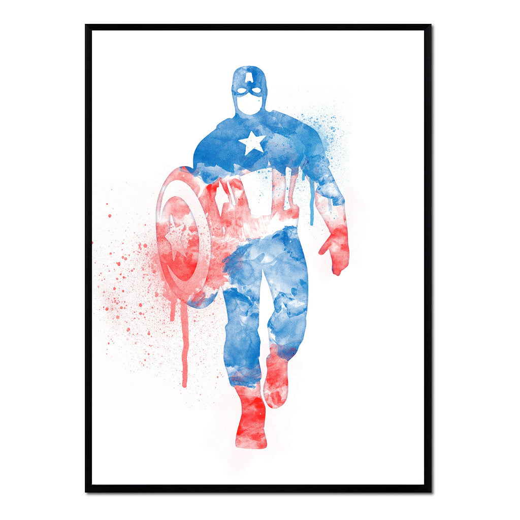 Póster Graffiti Capitán América