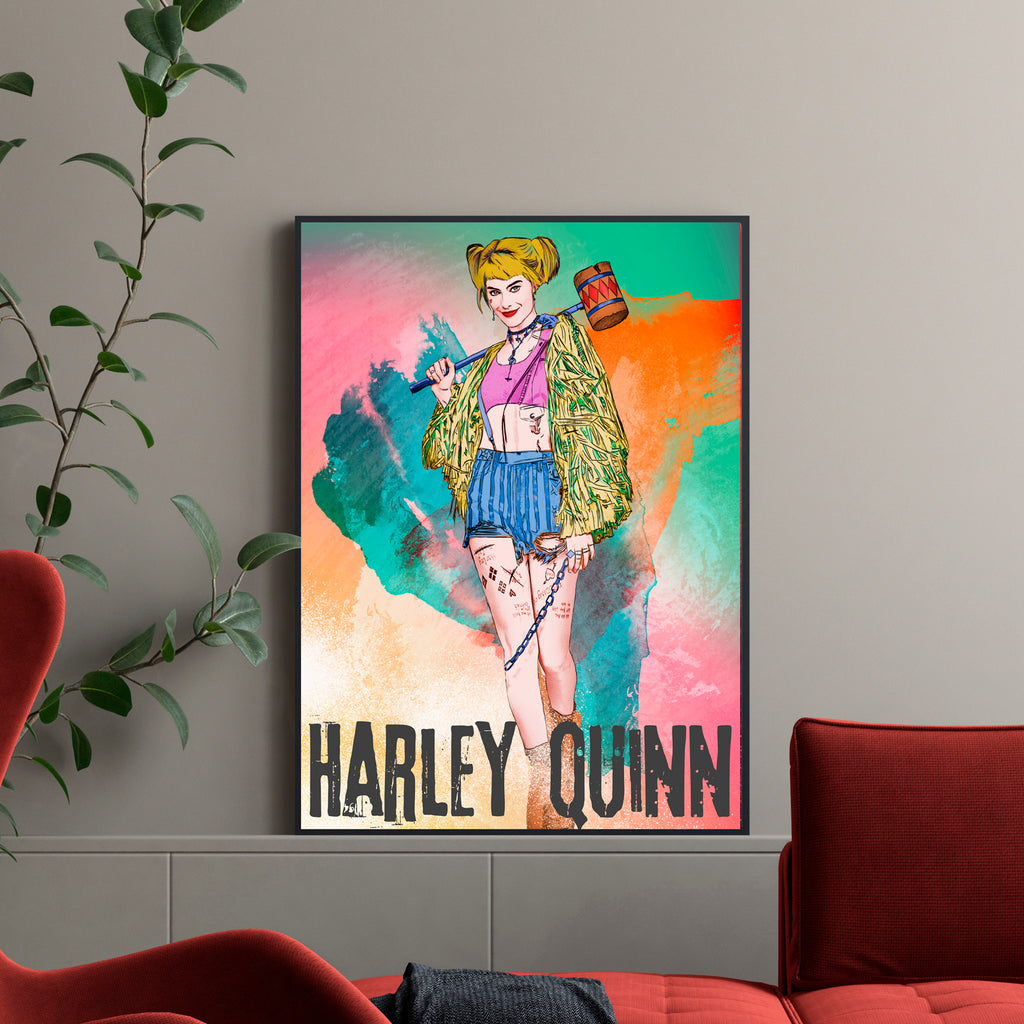 Póster Harley Quinn Multicolor