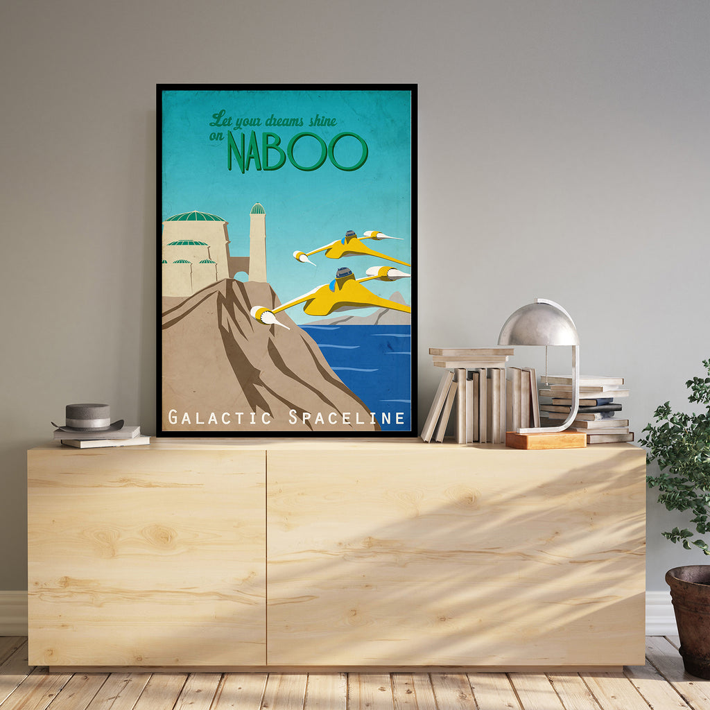 Póster Let Your Dreams Shine on Naboo