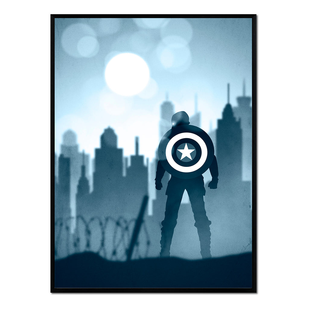 Póster Capitán América Azul
