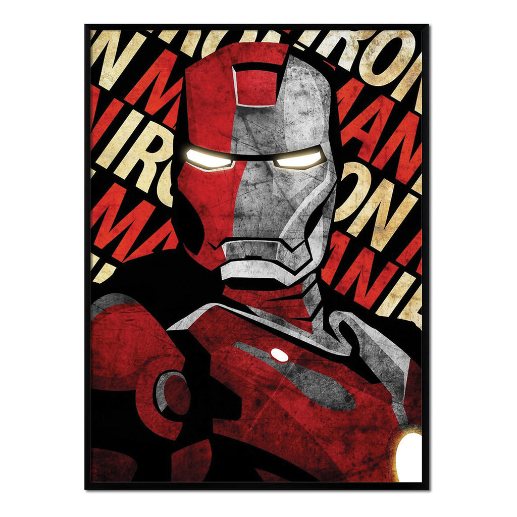Póster Iron Man Rojo y Negro