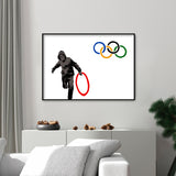 Juegos Olímpicos - Póster 21x30 con Marco Negro