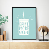 Póster Drink More Water