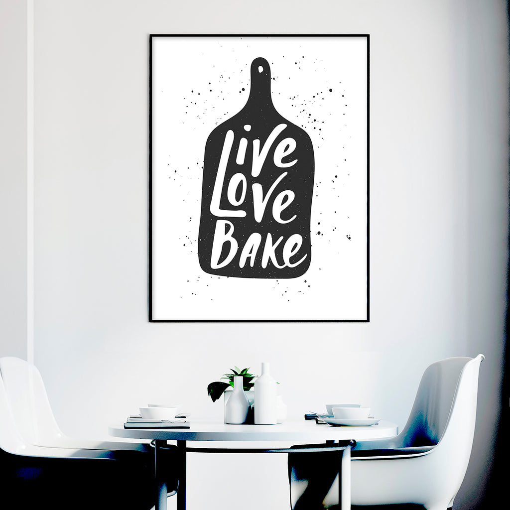 Póster Live Love Bake