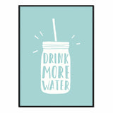 Póster Drink More Water