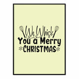 Póster We Whisk you a Merry Christmas