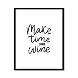 Póster Make time for wine