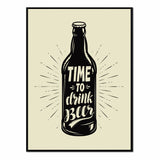 Póster Time to Drink Beer