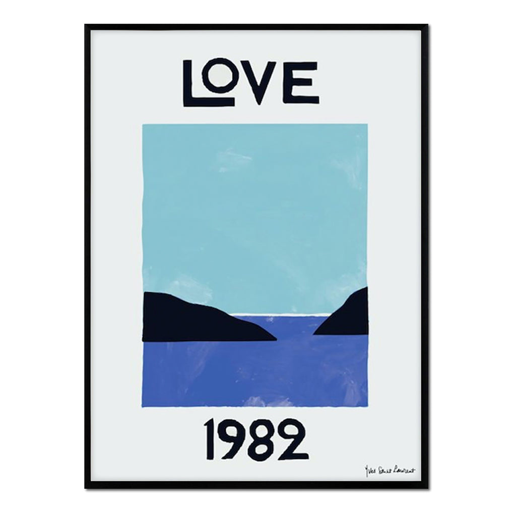 Love 1982 - Póster 30x40 con Marco Negro
