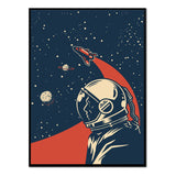 Póster Ilustracion astronauta