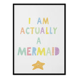 Póster I am Actually a Mermaid