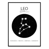 Póster Zodiaco Leo