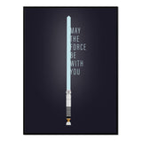 May the Force be With You - Póster 30x40 con Marco Negro