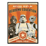 Nothing Beats An Academy Education - Póster 30x40 con Marco Negro