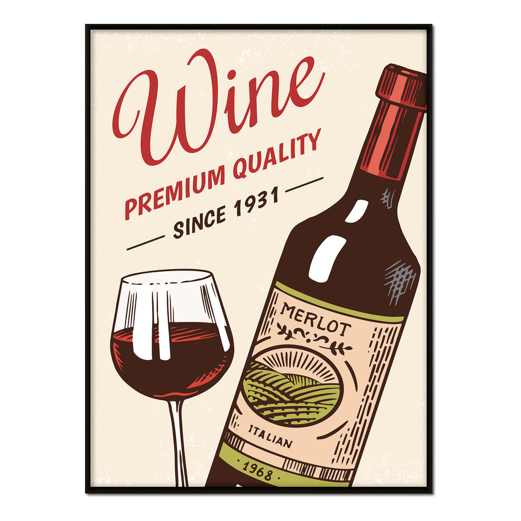 Póster Wine Premium Quality