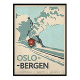 Póster Oslo Bergen